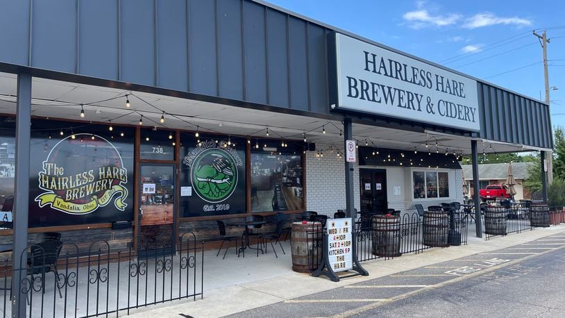 Hairless Hare Brewery is located at 738 W. National Road in Vandalia. NATALIE JONES/STAFF