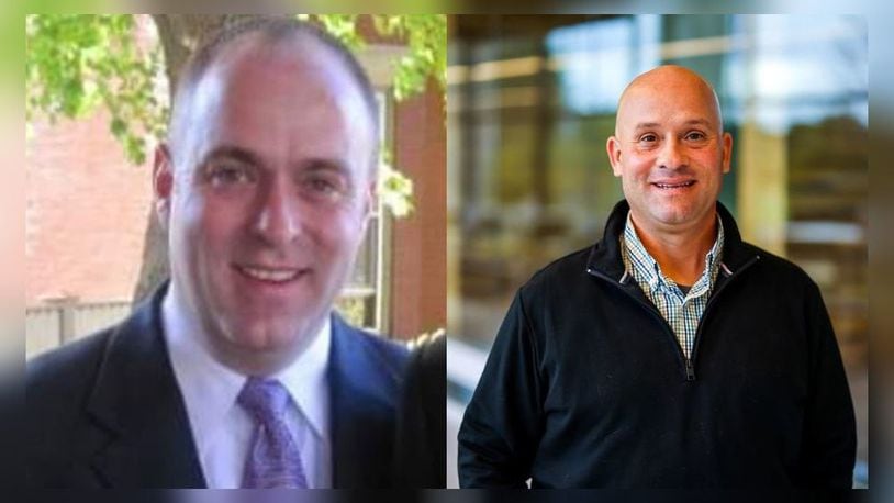 Clark State College's Scott Dolan (left), director of nursing programs, and Jon Lemen (right), director of risk and emergency management.