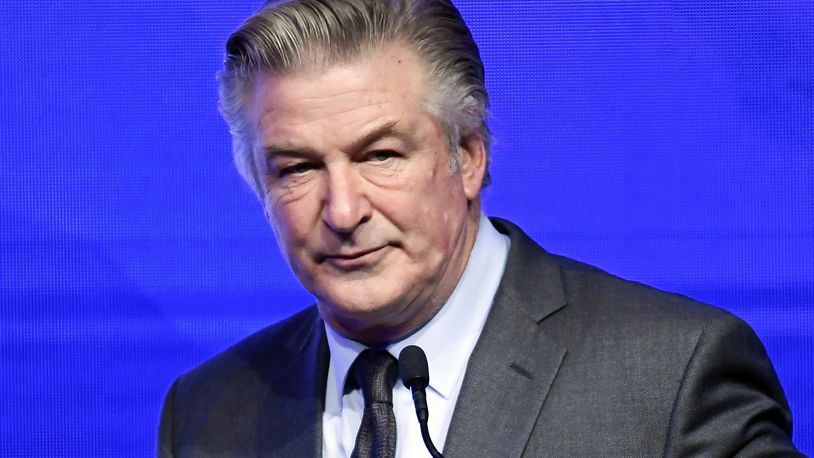 FILE - Alec Baldwin emcees the Robert F. Kennedy Human Rights Ripple of Hope Award Gala at New York Hilton Midtown on Dec. 9, 2021, in New York. On Friday, May 24, 2024, a New Mexico judge rejected a request by Baldwin to dismiss the sole criminal charge against him in a fatal shooting on the set of “Rust,” keeping the case on track for a trial this summer. (Photo by Evan Agostini/Invision/AP, File)