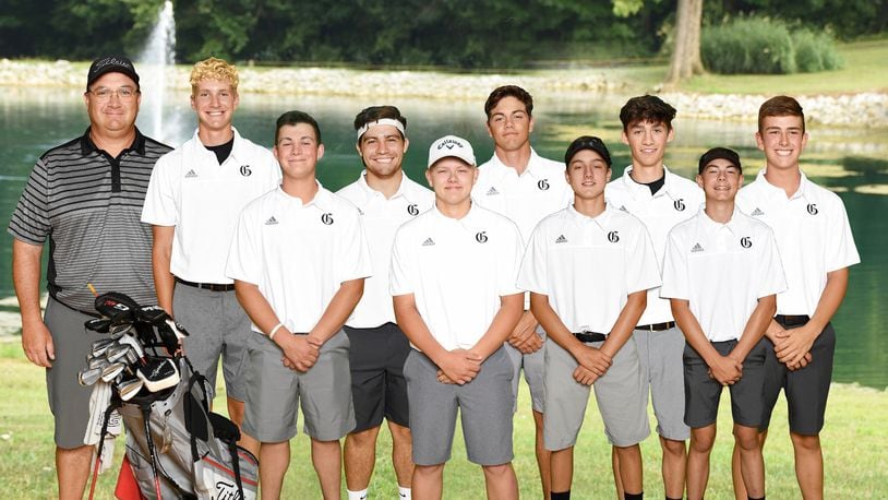 The Graham High School boys golf team, led by coach Tom Milligan (left), is seeking its third straight CBC Mad River Division title. CONTRIBUTED PHOTO