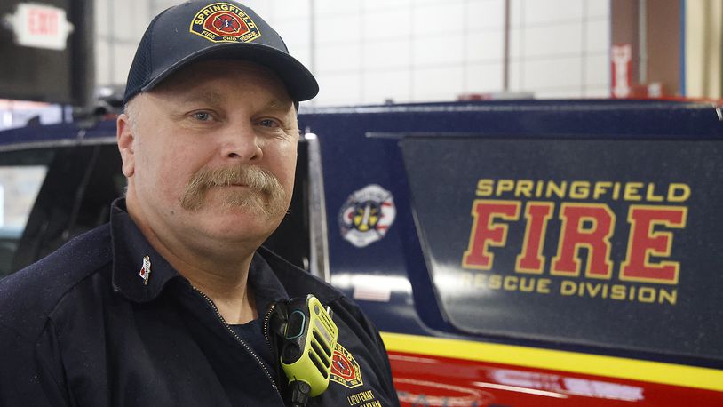 Lt. Felix Shanahan, of the Springfield Fire Division, talked about the city's Mobile Crisis Unit Tuesday, Jan. 9, 2024. BILL LACKEY/STAFF