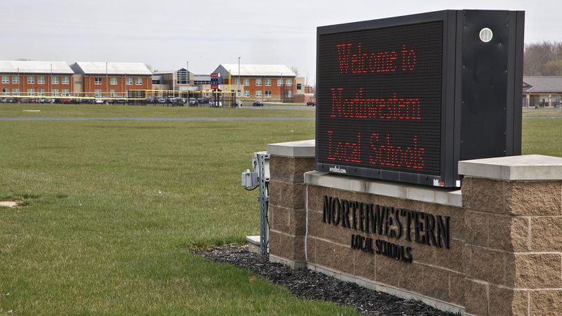 The Northwestern Local Schools campus on Troy Road in Clark County Friday, March 22, 2024. BILL LACKEY/STAFF