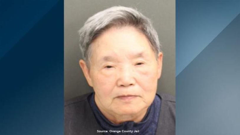 The woman, identified as 83-year-old Bae Kyoon Kim of Orlando, was arrested on Nov. 19 without incident, deputies said.