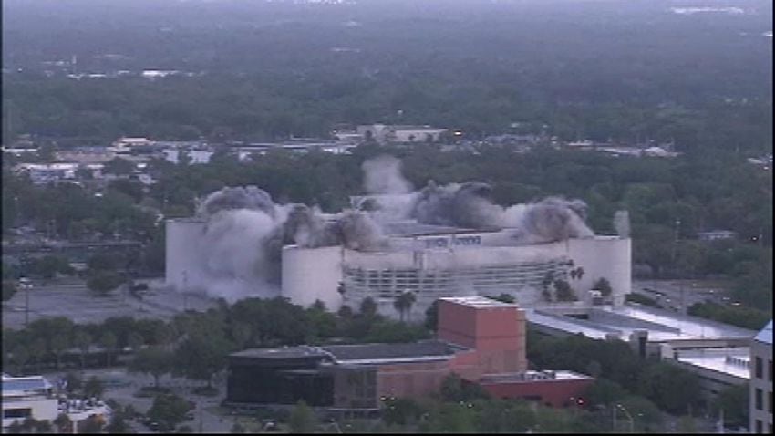 Orlando's Amway Arena imploded