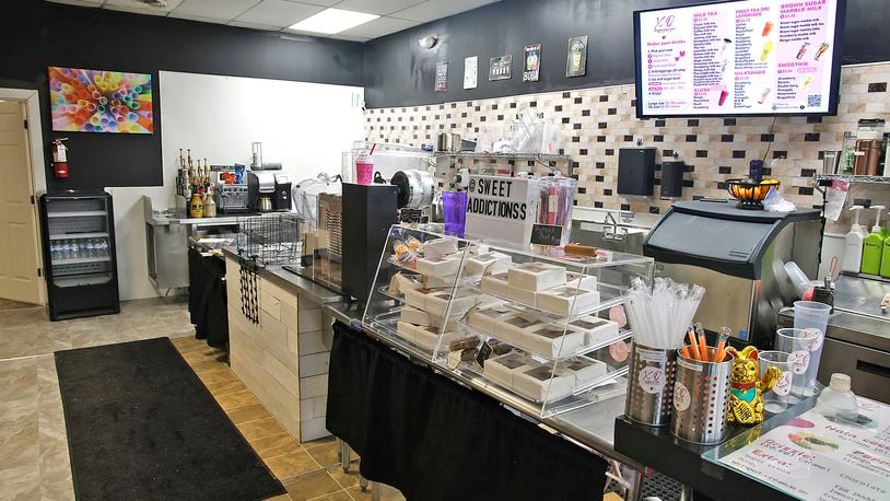 XO Boba & Tea on Upper Valley Pike recently opened for business. BILL LACKEY/STAFF