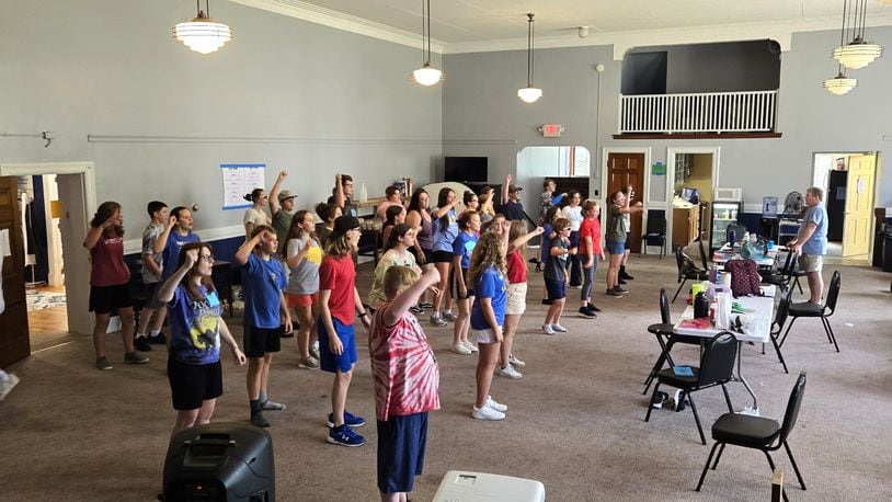 Students from 14 area schools spent two weeks learning various techniques at the annual Summer Theater Camp at the Urbana Youth Center. They will use their skills during the musical “A Pirate’s Life for Me!” at the Gloria Theatre on Friday and Saturday.
