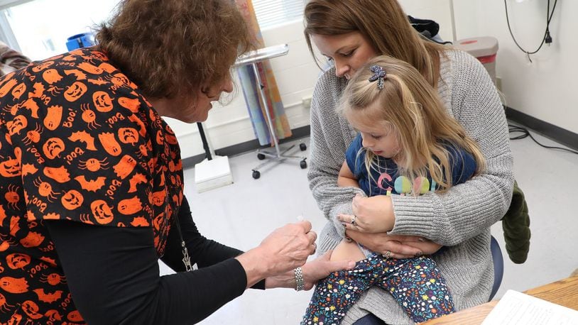 The flu shot continues to be the best protection against the flu, officials say as flu cases continue to rise in Clark County and across the Ohio. BILL LACKEY/STAFF