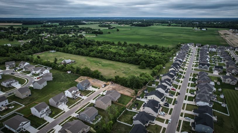 This property, in the background near the Carriage Trails development, was petitioned to be annexed from Bethel Twp. to Huber Heights in 2022-23, but the move did not go through. JIM NOELKER/STAFF