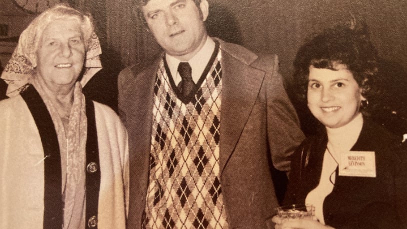 Seen here, left to right: Maria von Trapp, talk show host Phil Donahue and Meredith Moss, a Dayton Daily News writer who worked with Donahue on his TV show. CONTRIBUTED