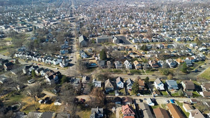 The Ohio legislature appears ready to pivot on property tax relief from changing the way values are calculated to a “universal” Homestead exemption for seniors, in the face of historic value hikes. The homes in this photo are in Hamilton. FILE