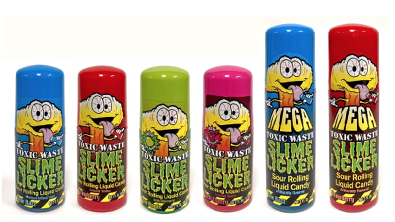 Seventy million Slime Licker sour rolling liquid candies are under recall because the rolling ball can come loose and pose a choking hazard. CONTRIBUTED