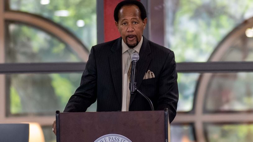 Eddie Chambers, of the TRIO Upward Bound Program, spoke at Wittenberg University's 58th Annual Awards Upward Bound Banquet on Friday, July 12. Contributed