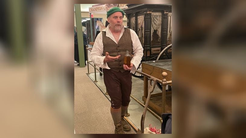 A gravedigger from last year's Night at the Museum event will be one of the characters featured in the first Night at the Scare-itage Center event on Sept. 28. Contributed