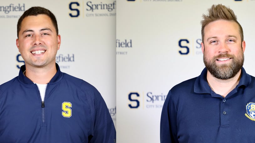 Brooks Russell, Springfield girls basketball coach, and Gary Kopp, Springfield boys soccer coach