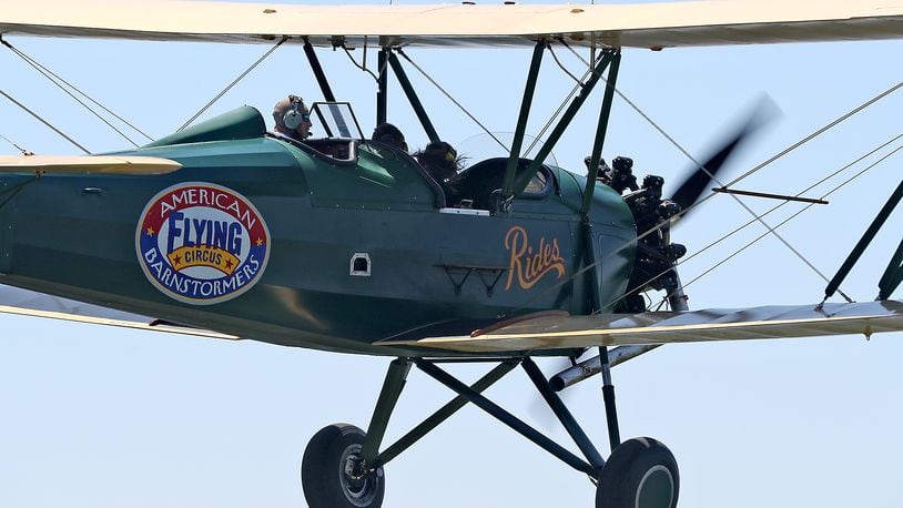 Vintage airplanes of all sort will converge on the Springfield Beckley Airport Saturday and Sunday for the annual Barnstorming Carnival. Visitors not only can see vintage airplanes from the 1920s and 1930s, but they can fly in them as well, for a fee. Along with the planes there will be fun activities for the kids and food vendors as well. Barnstorming dates back the years following WWI when pilots came home from the war. They would buy surplus airplanes and travel around, landing in farm fields, and take people for rides. BILL LACKEY/STAFF
