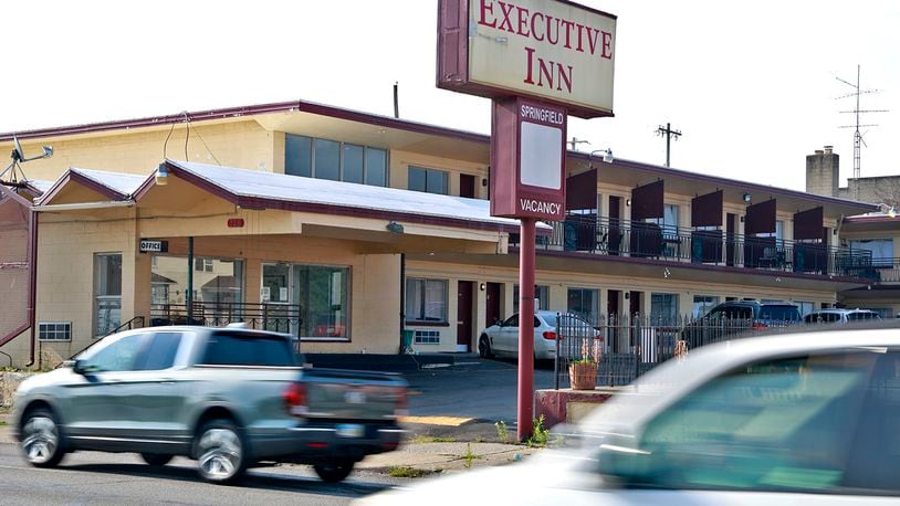 The Executive Inn, a city of Springfield run homeless shelter for families, Wednesday, July 24, 2024. BILL LACKEY/STAFF