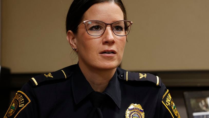 Springfield Police Chief Allison Elliott, Wednesday, March 15, 2023. BILL LACKEY/STAFF