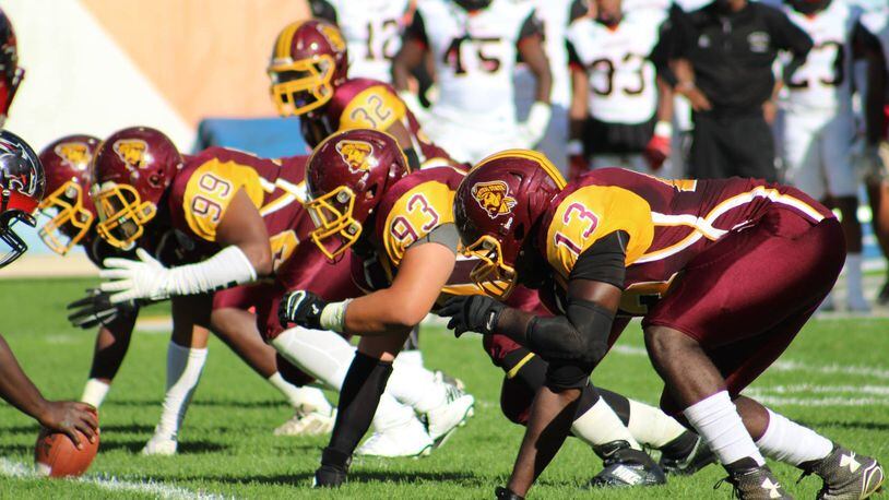 Central State's John Franklin vs. Clark Atlanta University  at Soldier Field in Chicago. JALEN NEWSOME/CSU