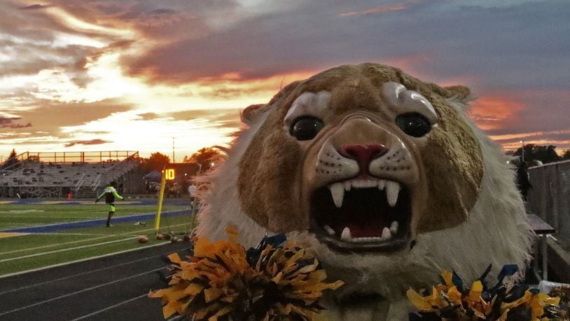 The Springfield Wildcat mascot. The high school will host a send-off for the football team around 4 p.m. on Friday as they leave to make their way to the state semifinals. BILL LACKEY/STAFF