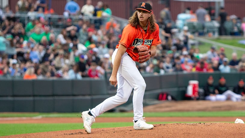 Rhett Lowder made five starts this season for the Dragons before being promoted to Double-A Chattanooga. Jeff Gilbert/CONTRIBUTED