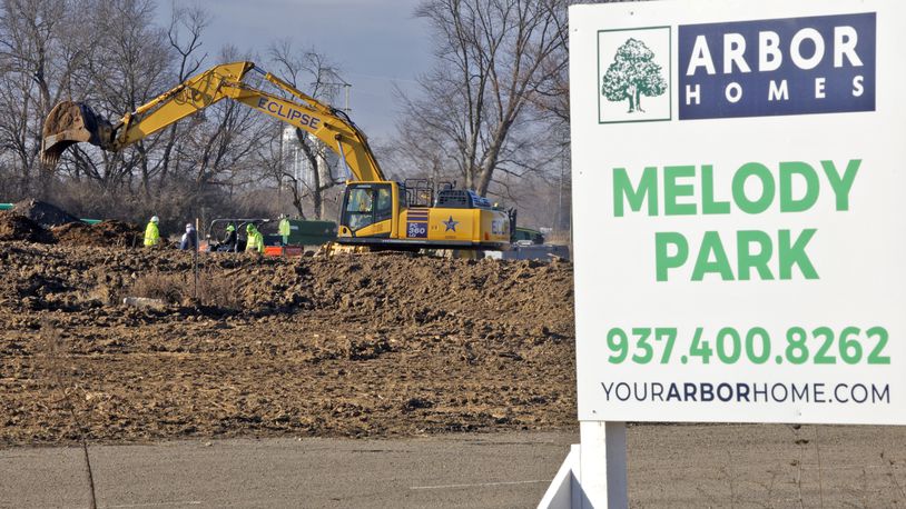 Work has begun on the Melody Park housing development Wednesday, Feb. 14, 2024. Crews are getting the site ready for the construction of 1,200 housing units that make up the development. BILL LACKEY/STAFF
