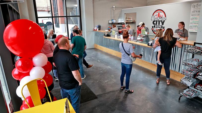 Champion City Pops, Sweets & Treats, located at 25 N. Fountain Ave., will close the shop on Saturday, Aug. 3. In this file photo, the shop held their grand opening on Friday, May 12, 2023. FILE/BILL LACKEY/STAFF