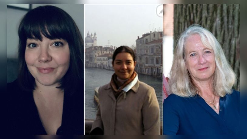 Wittenberg University was awarded funds for a project titled, “The Healing Humanities: Creating Healthy Pathways on Campus and in the Community.” Co-leaders of the project are Kimberly Creasap, director of Susan Hirt Hagen Center for Civic & Urban Engagement and adjunct professor of sociology (left); Alejandra Gimenez-Berger, associate professor of art history (middle); and Cynthia Richards, Veler Endowed Chair in English and project director (right).