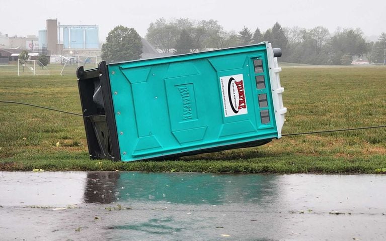 High wind, rain