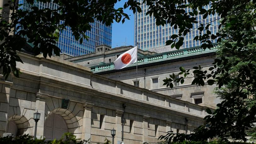 FILE - The headquarters of Bank of Japan (BOJ) is seen in Tokyo, on Aug. 18, 2023. (AP Photo/Shuji Kajiyama, File)