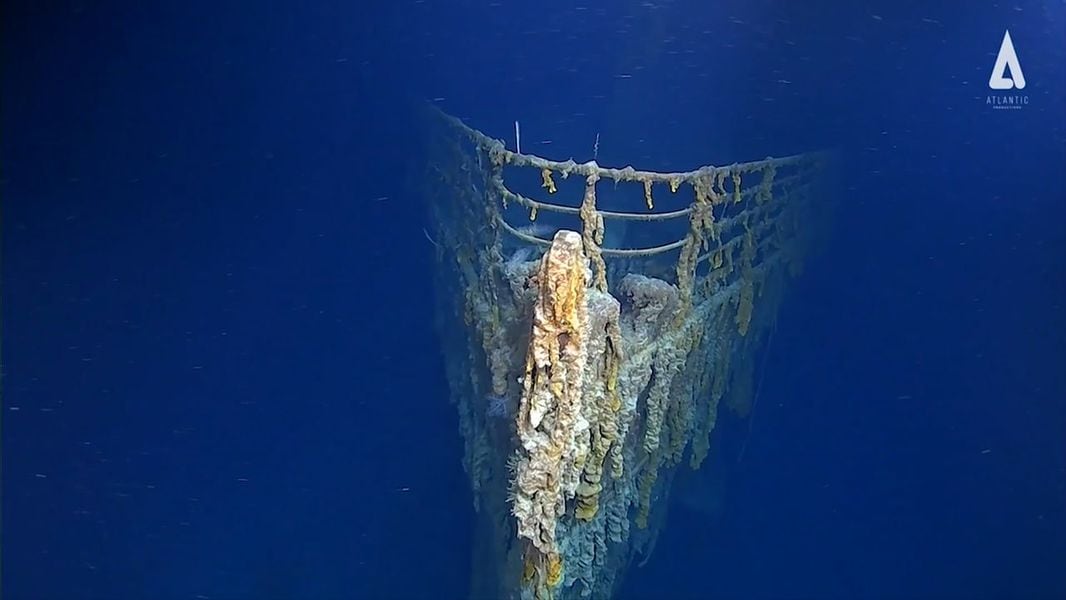 New footage of Titanic shows how much of the ship the sea has reclaimed