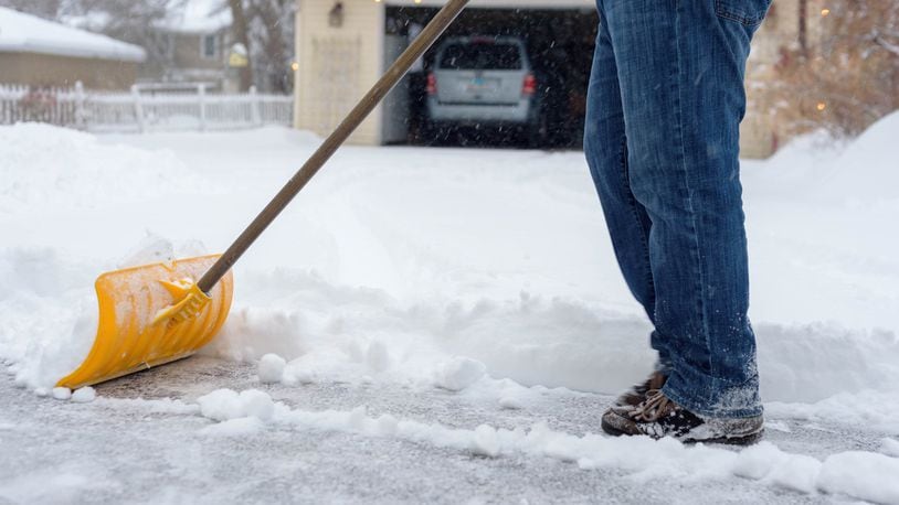 According to the American Heart Association, shoveling involves mostly arm work, which is more demanding on the heart than leg work. iSTOCK/COX