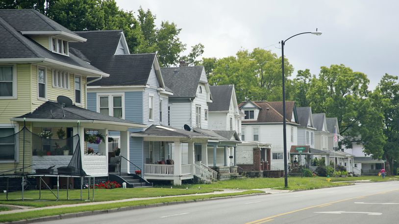 Neighborhood along South Limestone Street in Springfield Friday, August 2, 2024. BILL LACKEY/STAFF