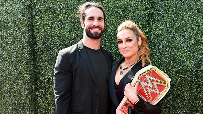 Pro wrestlers Seth Rollins and Becky Lynch made their engagement official Thursday
