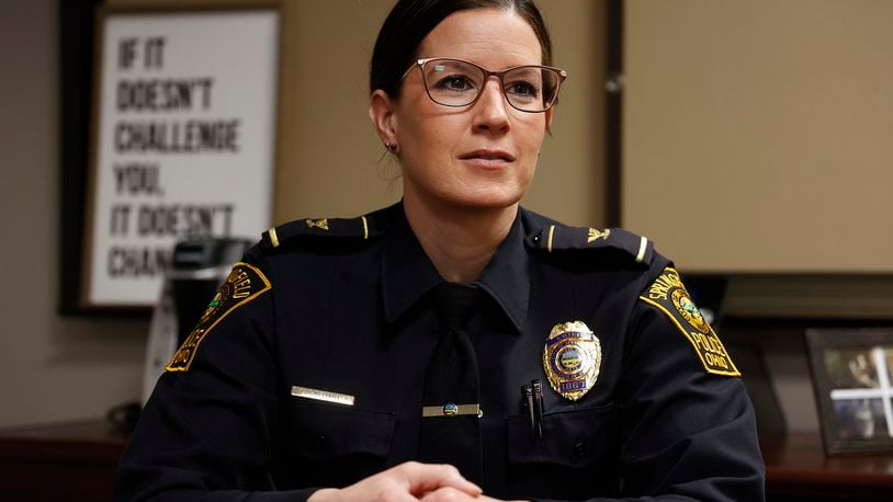 Springfield Police Chief Allison Elliott, Wednesday, March 15, 2023. BILL LACKEY/STAFF