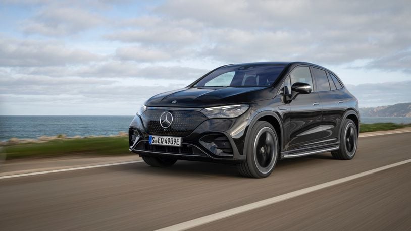 The Mercedes-Benz EQE AMG SUV is an all-electric SUV with the AMG performance package. This means it has big performance — to the tune of 617 horsepower and 701 pound-feet of torque. CONTRIBUTED