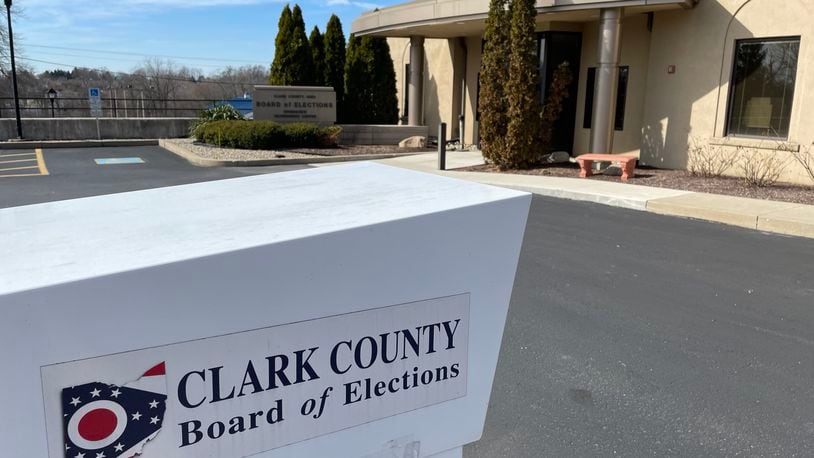 The Clark County Board of Elections office Thursday, March 2, 2023. BILL LACKEY/STAFF