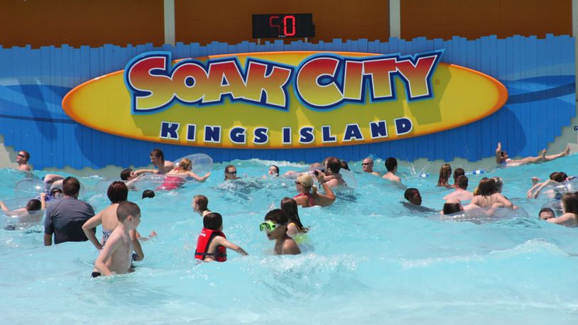 Kings Island's new waterpark features more than 50 water activities for guests of all ages

Soak City features more than 50 water activities, including thrill rides, family attractions, kids' play areas, and plenty of lounging room for grown ups.  A 650,000-gallon wave pool - Tidal Wave Bay - and the interactive Splash River highlight the new attractions in Soak City.
