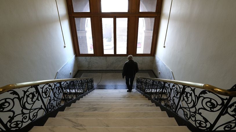 Clark County had a ribbon cutting ceremony and held public tours for the newly renovated A.B. Graham Building in downtown Springfield Wednesday. The historic building, where several county offices are located, was closed for over a year for renovations and modernizing. BILL LACKEY/STAFF