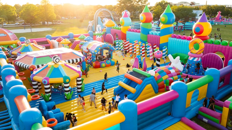 Inflatable attraction "The Big Bounce America" is coming to the Cincinnati area. CONTRIBUTED