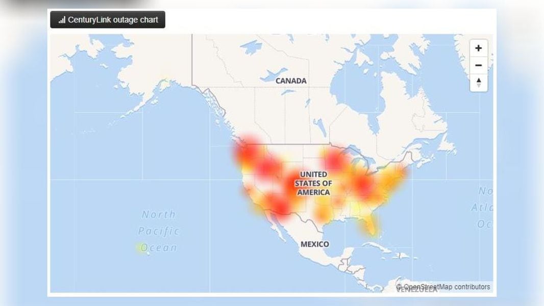 phone provider CenturyLink reporting outages across U.S.