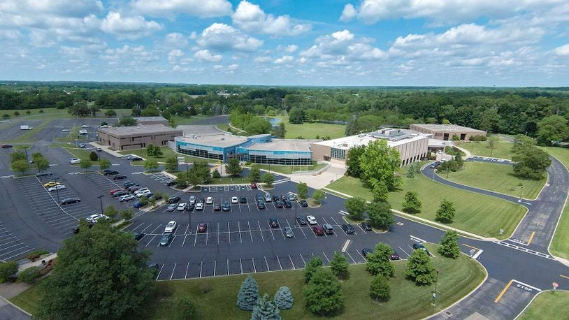 An aerial view of Clark State College. Image provided by Clark State