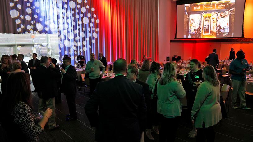 The Greater Springfield Partnership's annual expo and awards dinner Thursday, Feb. 23, 2023 at the Hollenbeck Bayley Creative Arts Center and Conference Center.The annual event brings together dozens of Springfield and Clark County businesses and organizations. BILL LACKEY/STAFF