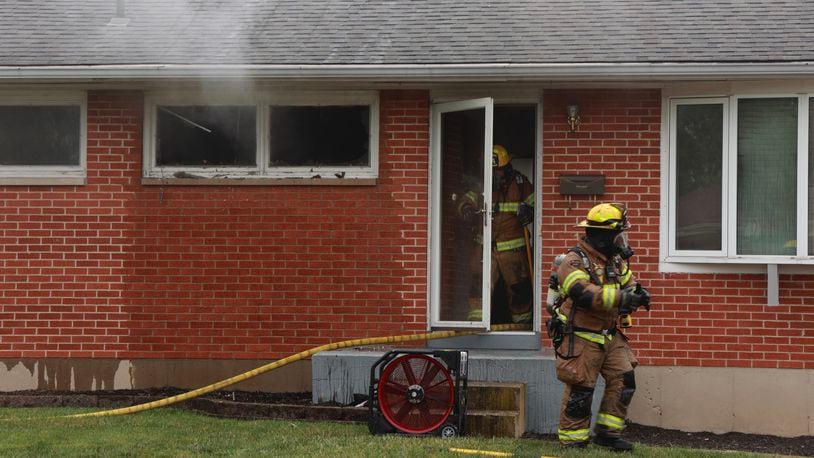 Moorefield Twp Fire responded to a fire in the 5200 block of Stoneridge Drive Thursday, June 22, 2023. BILL LACKEY/STAFF