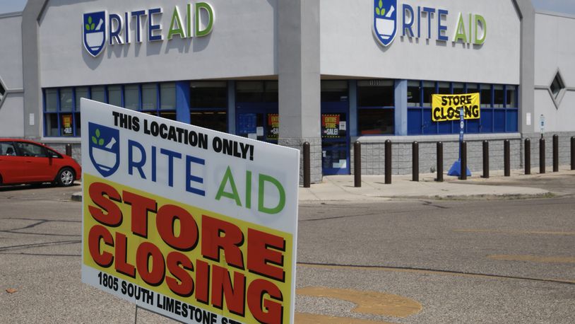 Rite Aid on South Limestone Street in Springfield has announced they are closing. BILL LACKEY/STAFF