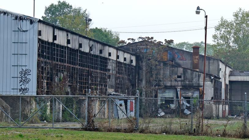 Shown Sept. 30, 2024, this is the brownfield site along Burt Street in southeast Springfield where a new jail and public safety building could be located. BILL LACKEY/STAFF