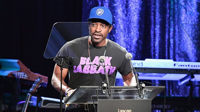 Rapper Andre 3000 speaks onstage at the 2016 ASCAP Rhythm & Soul Awards at the Beverly Wilshire Four Seasons Hotel on June 23, 2016 in Beverly Hills, California.  (Photo by Earl Gibson III/Getty Images)