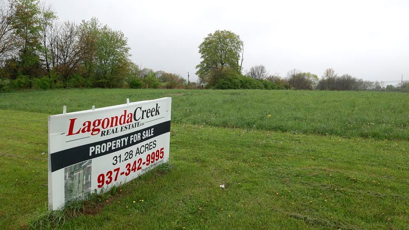 The site of the D.R. Horton residential subdivision in the area of 330 Tuttle Road, Springfield that was scrapped. BILL LACKEY/STAFF