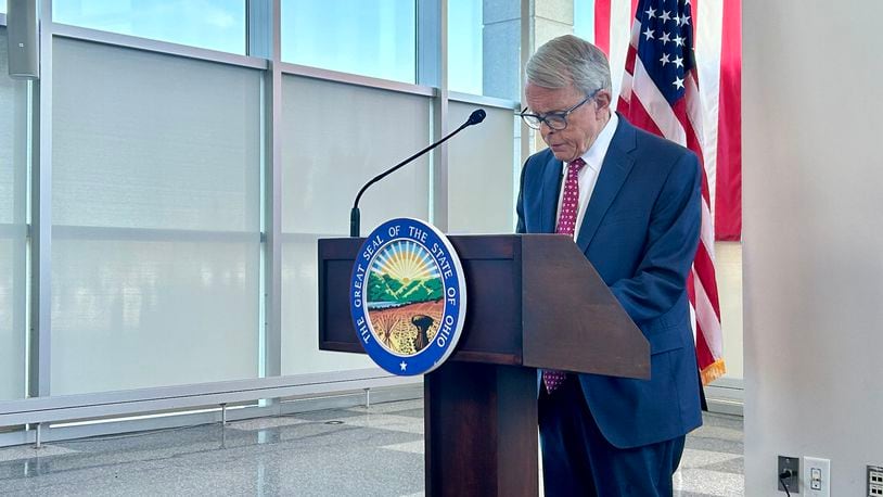 Ohio Gov. Mike DeWine announces 26 new recommendations curated by a state task force to improve the conditions and performance of the Ohio juvenile justice system. Sept. 3, 2024.