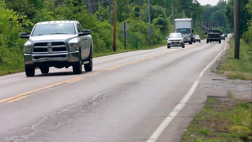 The Clark County Engineer’s Office is planning a roughly $6.2 million project to improve safety and alleviate flooding problems on Spangler Road in western Clark County. Local, state and federal funds will pay for the project, which is tentatively scheduled to begin work in 2026.  BILL LACKEY/STAFF