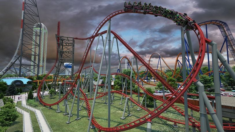 Cedar Point's newest record-breaking ride will feature will feature 13 weightless airtime moments - CONTRIBUTED artist concept rendering courtesy of Cedar Point.